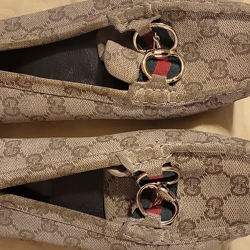 Gucci Tan Moccasins with Horsebit Detail - Picture 7 of 7